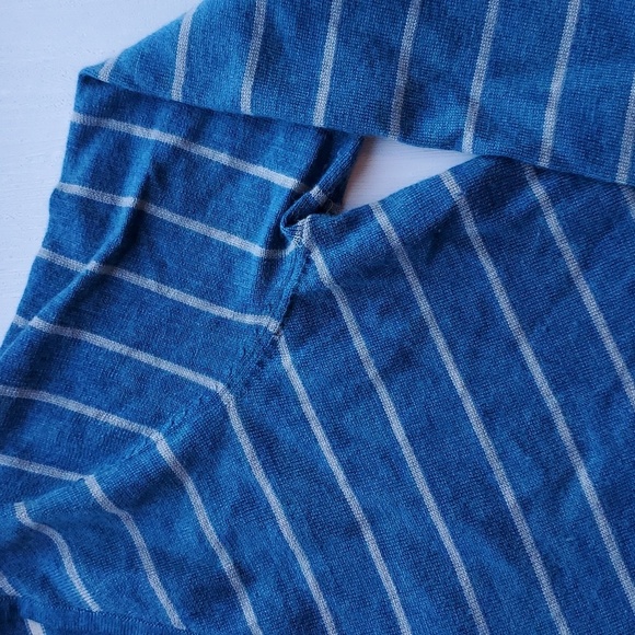 Smartwool Blue Gray Stripe Wool Blend Sweater S - Picture 6 of 6